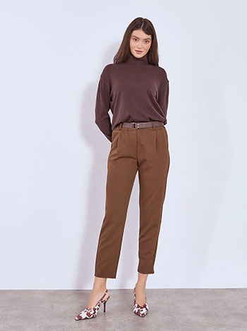 Παντελόνι με πιέτες και γυριστό τελείωμα WT7778.1002+2 φωτογραφία