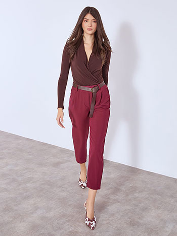 Παντελόνι με πιέτες και γυριστό τελείωμα WT7778.1002+3 φωτογραφία