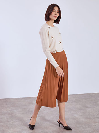 Φούστα μίντι πλισέ WT7834.2878+4