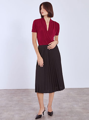 Φούστα μίντι πλισέ WT7834.2878+1