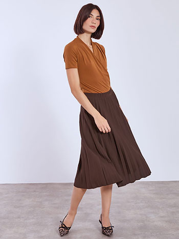 Celestino Φούστα μίντι πλισέ WT7834.2878+3