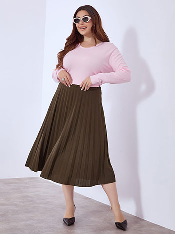 Φούστα μίντι πλισέ WT7834.2878+3 φωτογραφία