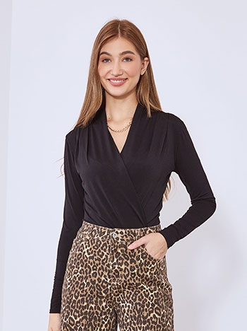 Κορμάκι κρουαζέ με πιέτες WT7834.4518+1