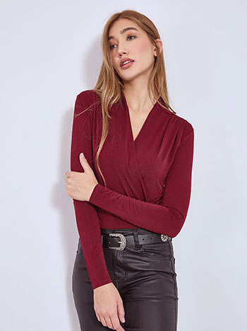 Κορμάκι κρουαζέ με πιέτες WT7834.4518+4