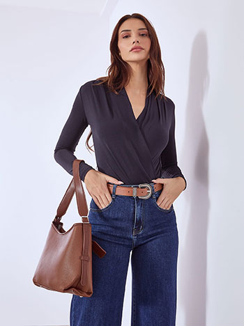 Κορμάκι κρουαζέ με πιέτες WT7834.4518+5