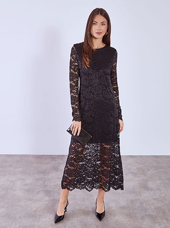 Φόρεμα μάξι απο δαντέλα WT7834.8026+1