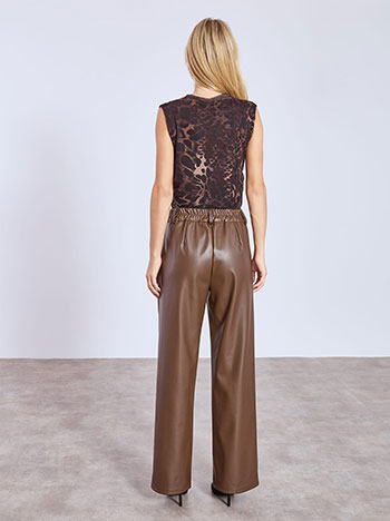 Παντελόνα δερματίνης με διακοσμητική ραφή WT7880.1295+2 φωτογραφία