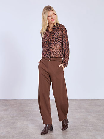 Παντελόνι barrel με fleece επένδυση WT7880.1615+2