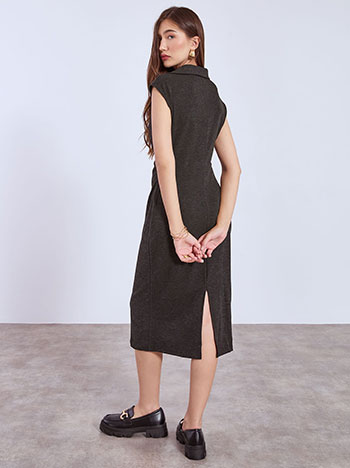 Φόρεμα μίντι με ανάγλυφα κουμπιά WT7880.8782+2 φωτογραφία