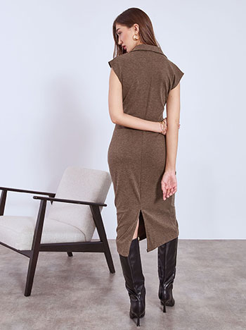 Φόρεμα μίντι με ανάγλυφα κουμπιά WT7880.8782+3 φωτογραφία