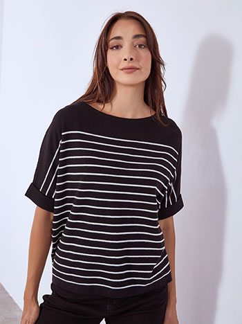 Πουλόβερ με ρίγες WT7906.4122+1