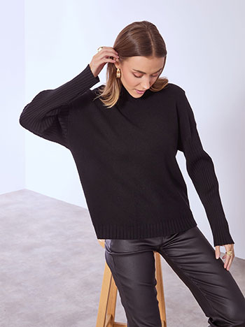 Πουλόβερ με ριπ μανίκια WT7906.4526+1