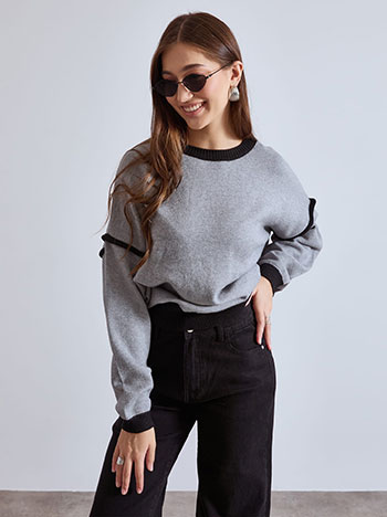 Πουλόβερ δίχρωμο WT7906.4531+2