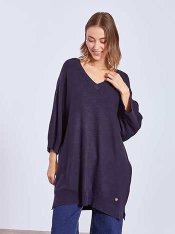 Πουλόβερ μακρύ με V λαιμόκοψη WT7910.4195+5