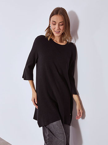 Πουλόβερ μακρύ με καμπάνα μανίκι WT7910.4196+3