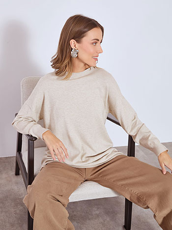 Πουλόβερ μακρύ ασύμμετρο WT7910.4198+3