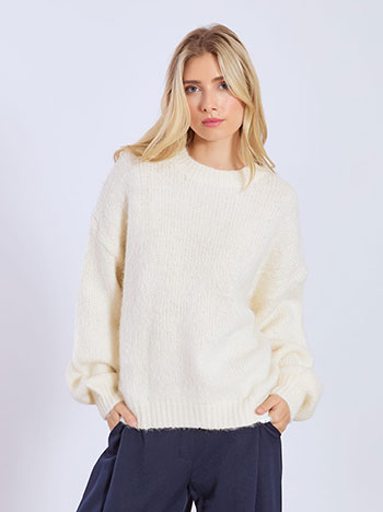 Πουλόβερ χνουδωτό μακρύ WT7910.4556+5