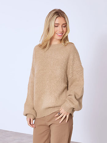 Πουλόβερ χνουδωτό μακρύ WT7910.4556+3