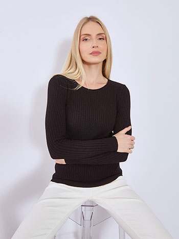 Πουλόβερ ριπ με βισκόζη WT7910.4997+1