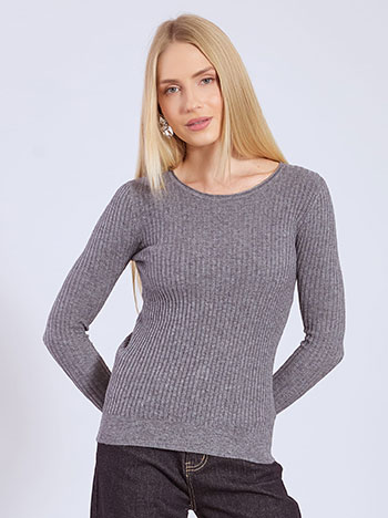 Πουλόβερ ριπ με βισκόζη WT7910.4997+2