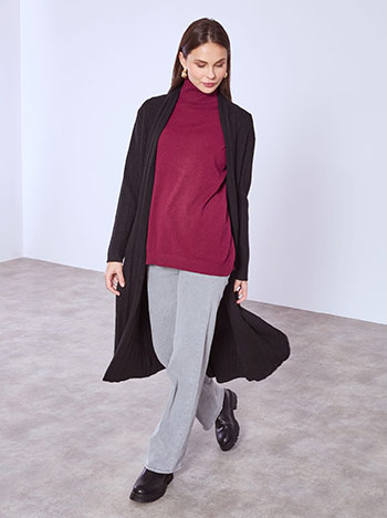 Ζακέτα μακριά ριπ WT7910.5739+1