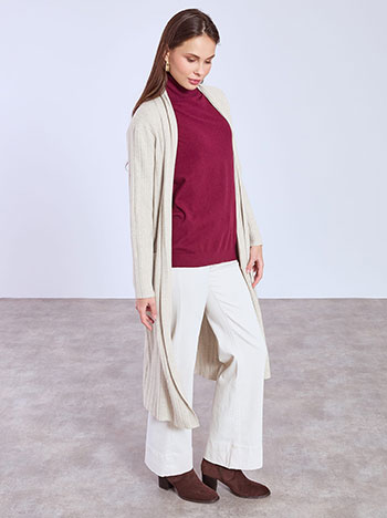 Ζακέτα μακριά ριπ WT7910.5739+4