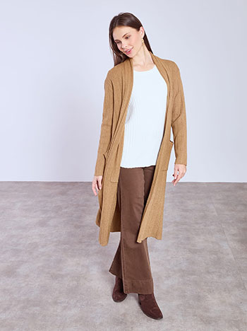 Ζακέτα μακριά ριπ WT7910.5739+3