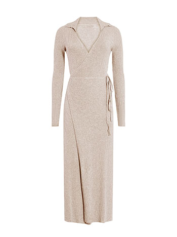 Φόρεμα κρουαζέ μάξι με γιακά WT7910.8028+4 φωτογραφία