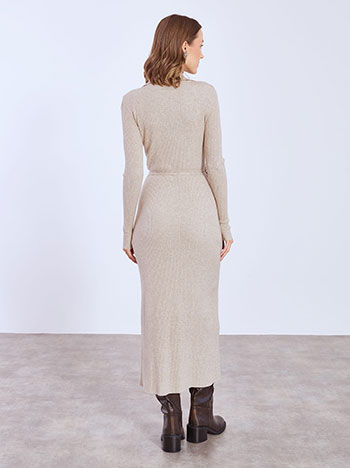 Φόρεμα κρουαζέ μάξι με γιακά WT7910.8028+4 φωτογραφία