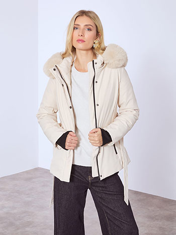 Μπουφάν puffer με αποσπώμενη ζώνη WT7911.6008+2