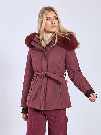 Μπουφάν puffer με αποσπώμενη ζώνη WT7911.6008+3