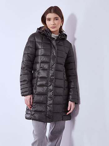 Μπουφάν καπιτονέ μονόχρωμο WT7911.6780+1