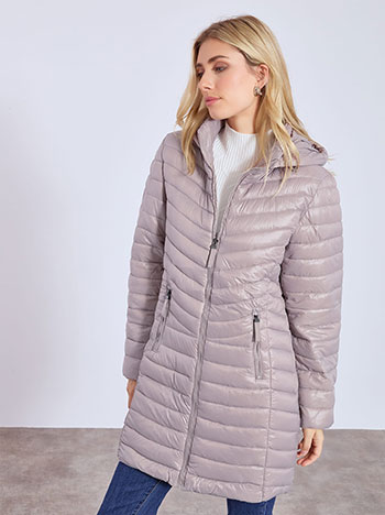 Μπουφάν γυαλιστερό καπιτονέ WT7911.6915+2