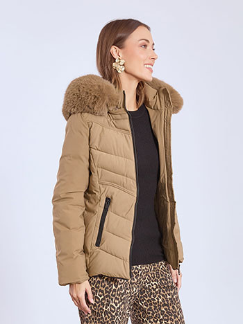 Μπουφάν καπιτονέ με κουκούλα WT7911.6956+2