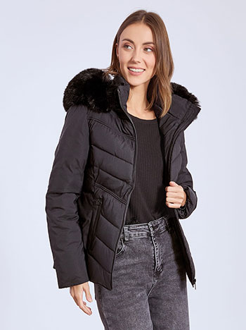 Μπουφάν καπιτονέ με κουκούλα WT7911.6956+1