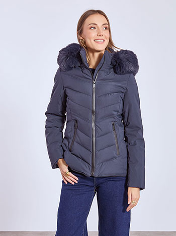 Μπουφάν καπιτονέ με κουκούλα WT7911.6956+4