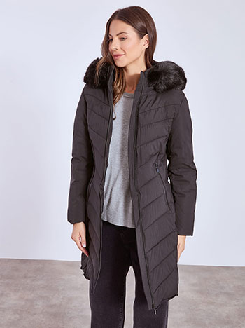 Μπουφάν καπιτονέ με γούνα WT7911.6957+1