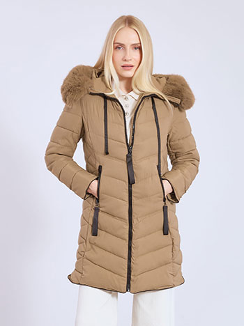 Μπουφάν καπιτονέ μακρύ WT7911.6995+2