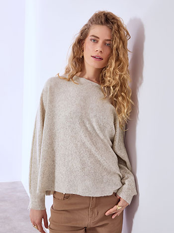 Πουλόβερ με μεταλλιζέ ραφές WT7932.4017+4