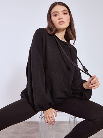 Πουλόβερ με κουκούλα και balloon μανίκι WT7932.4330+1