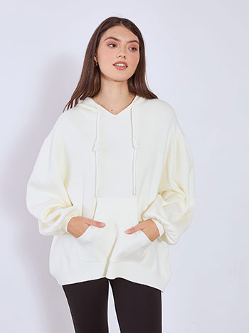 Πουλόβερ με κουκούλα και balloon μανίκι WT7932.4330+3