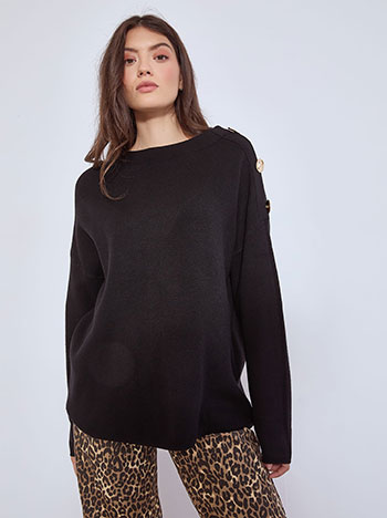 Πουλόβερ με διακοσμητικά κουμπιά WT7932.4342+1