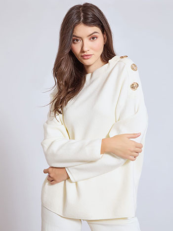 Πουλόβερ με διακοσμητικά κουμπιά WT7932.4342+3