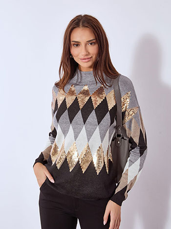 Πουλόβερ με παγιέτες WT7932.4427+1