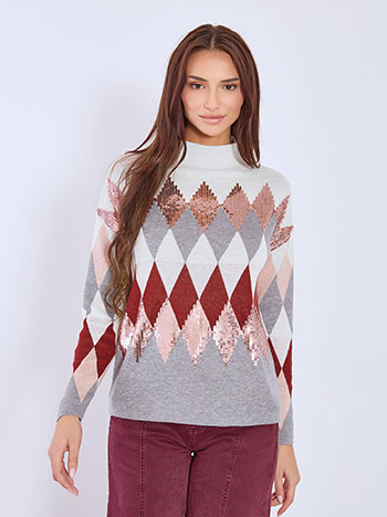 Πουλόβερ με παγιέτες WT7932.4427+2