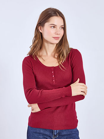 Πουλόβερ ριπ με κουμπιά WT7932.4501+7