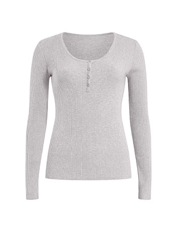 Πουλόβερ ριπ με κουμπιά WT7932.4501+3 φωτογραφία