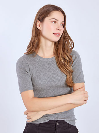 Celestino Μπλούζα πλεκτή ριπ WT7932.4579+2