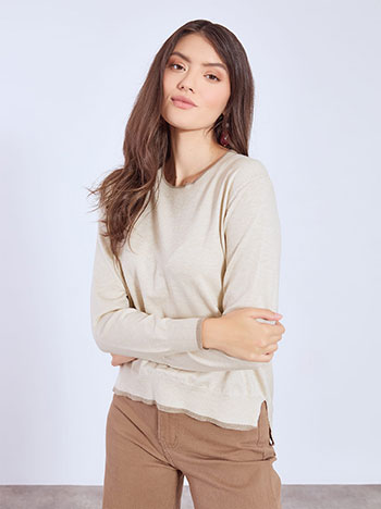 Πουλόβερ με ανοίγματα στο πλάι WT7932.4660+4