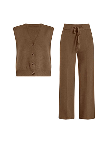 Σετ πλεκτό γιλέκο με παντελόνι WT7948.0693+4 φωτογραφία